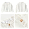Load image into Gallery viewer, Girl's Cozy Toddler Sweater Knit Cardigan