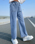 Load image into Gallery viewer, Girls' Classic Wide Leg High Waist Jeans