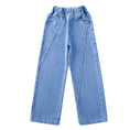Load image into Gallery viewer, Girl's Elastic Waist Burrs Baggy Jeans
