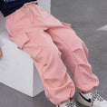 Load image into Gallery viewer, Girls Wide Leg Cargo Sweatpants with Pockets