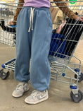 Load image into Gallery viewer, Girls Fleece Sweatpants Baggy Jogger Pants High Waist with Pockets