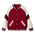 Load image into Gallery viewer, Girls Varsity Jackets Baseball Bomber Color Block Jacket Outwear With Pockets