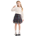 Load image into Gallery viewer, Rolanko Girls Sequin Sparkly Elastic Waist Summer Pleated Tulle Flowy Ruffle Skirts