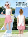 Load image into Gallery viewer, Rolanko Girls Tennis Skirt Set, UPF 50+ Tank Top & Pleated Skirt