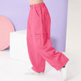 Load image into Gallery viewer, Girl's Elasticated Waist Cargo Trousers with Multi Pockets