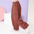 Load image into Gallery viewer, Girl's Elasticated Waist Cargo Trousers with Multi Pockets