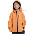 Load image into Gallery viewer, Girls' Solid Colour Windproof Jacket with Reflective Stripes