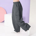 Load image into Gallery viewer, Girl's Elasticated Waist Cargo Trousers with Multi Pockets