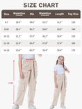 Load image into Gallery viewer, Girl's Casual High Waist Baggy Wide Leg Cargo Pants