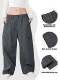 Load image into Gallery viewer, Girl's Elasticated Waist Cargo Trousers with Multi Pockets