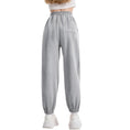 Load image into Gallery viewer, Girls Fleece Sweatpants Baggy Jogger Pants High Waist with Pockets