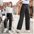Load image into Gallery viewer, Girls Wide Leg Loose Cargo Pants with Belt
