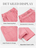 Load image into Gallery viewer, Girls Wide Leg Loose Cargo Pants with Belt