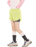 Load image into Gallery viewer, Rolanko Girls 2 in 1 Athletic Quick Dry Shorts