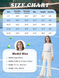 Load image into Gallery viewer, Girls Flare Wide Leg Sweatpants Elastic Waist Bell Bottoms Pants for Kids