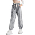 Load image into Gallery viewer, Girls Fleece Sweatpants Baggy Jogger Pants High Waist with Pockets