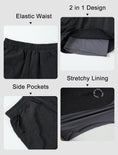 Load image into Gallery viewer, Rolanko Girls 2 in 1 Athletic Quick Dry Shorts
