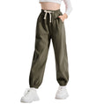 Load image into Gallery viewer, Girls Fleece Sweatpants Baggy Jogger Pants High Waist with Pockets