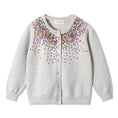 Load image into Gallery viewer, Girls Cardigan Sparkling Sequin Kids Knit Button Up Sweater Long Sleeve