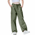 Load image into Gallery viewer, Girl's Baggy Cargo Parachute Trousers