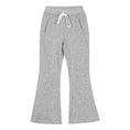 Load image into Gallery viewer, Girls Flare Wide Leg Sweatpants Elastic Waist Bell Bottoms Pants for Kids
