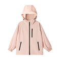Load image into Gallery viewer, Girls' Solid Colour Windproof Jacket with Reflective Stripes