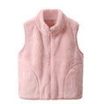 Load image into Gallery viewer, Girls Solid Color Polar Fleece Vest with Zipper