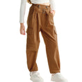 Load image into Gallery viewer, Girls Wide Leg Loose Cargo Pants with Belt