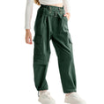 Load image into Gallery viewer, Girls Wide Leg Loose Cargo Pants with Belt