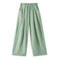 Load image into Gallery viewer, Rolanko Girls Wide Leg Pants Flowy Loose Fit Palazzo Pants for Girls Kids Linen Trousers Casual Beach