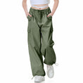 Load image into Gallery viewer, Girl's Baggy Cargo Parachute Trousers