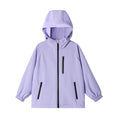 Load image into Gallery viewer, Girls' Solid Colour Windproof Jacket with Reflective Stripes