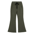 Load image into Gallery viewer, Girls Flare Wide Leg Sweatpants Elastic Waist Bell Bottoms Pants for Kids