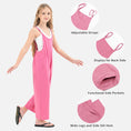 Load image into Gallery viewer, Girl's Sleeveless Wide Leg Jumpsuit