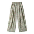 Load image into Gallery viewer, Rolanko Girls Floral Embroidery Lounge Pants - Japanese Style Yamamoto Trousers with Elastic Waist