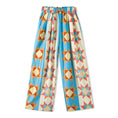 Load image into Gallery viewer, Rolanko Girls Floral Embroidery Lounge Pants - Japanese Style Yamamoto Trousers with Elastic Waist