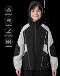 Carica l'immagine nel visualizzatore della galleria, Boys Rain Jacket Waterproof Windbreaker