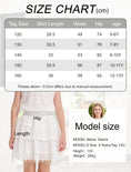 Load image into Gallery viewer, Rolanko Girls Lace Mini Skirts Ruffle Pleated Tiered High Waist Flowy Skorts