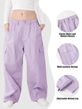 Load image into Gallery viewer, Girl's Elasticated Waist Cargo Trousers with Multi Pockets