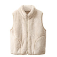 Load image into Gallery viewer, Girls Solid Color Polar Fleece Vest with Zipper