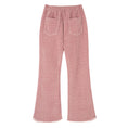 Load image into Gallery viewer, Rolanko Girls Chenille Silver Threaded with Pearls Sparkly Corduroy Flare Trousers