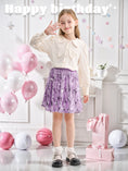 Load image into Gallery viewer, Rolanko Girls Sequin Elastic Waist Glitter Sparkly Skirt