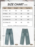 Load image into Gallery viewer, Girls Pressed Denim Wide Leg Pants