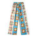 Load image into Gallery viewer, Rolanko Girls Floral Embroidery Lounge Pants - Japanese Style Yamamoto Trousers with Elastic Waist