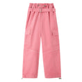 Load image into Gallery viewer, Girls Wide Leg Loose Cargo Pants with Belt