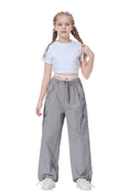 Load image into Gallery viewer, Girl's Baggy Cargo Parachute Trousers