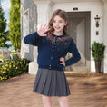 Load image into Gallery viewer, Girls Cardigan Sparkling Sequin Kids Knit Button Up Sweater Long Sleeve