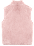 Load image into Gallery viewer, Girls Solid Color Polar Fleece Vest with Zipper