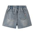 Load image into Gallery viewer, Rolanko Girls Elastic Waist Jean Shorts Wide Leg Baggy Denim Shorts