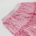 Load image into Gallery viewer, Rolanko Girls Sequin Sparkly Elastic Waist Summer Pleated Tulle Flowy Ruffle Skirts